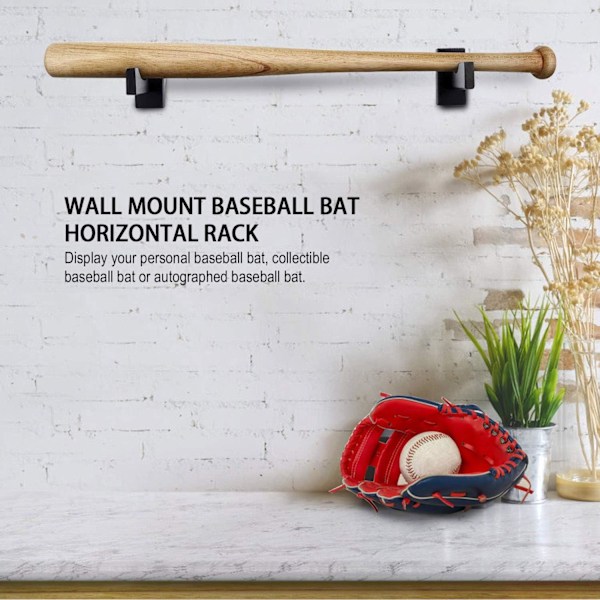 Basebollträdisplay - Väggmonterat basebollträställ