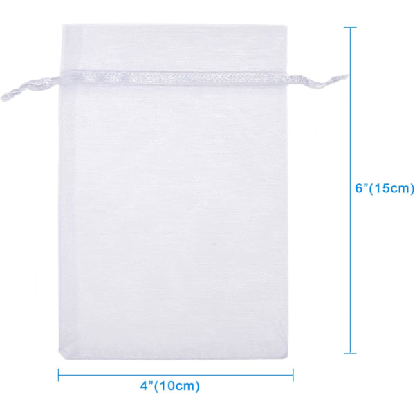 100 stk. 4x6\" (10x15cm) klare poser