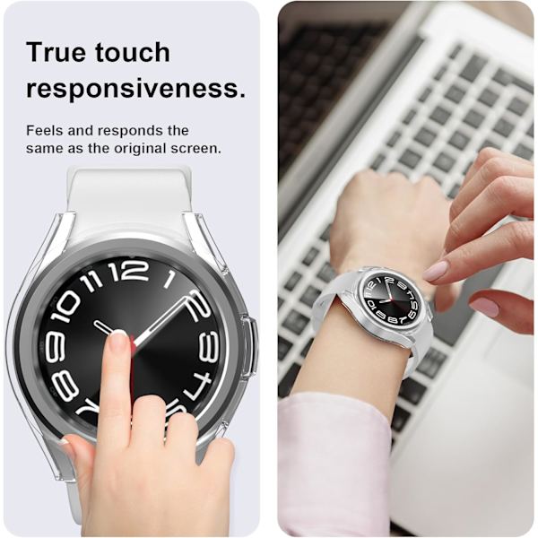 [2+4] Etui med skærmbeskyttelse til Samsung Galaxy Watch 6