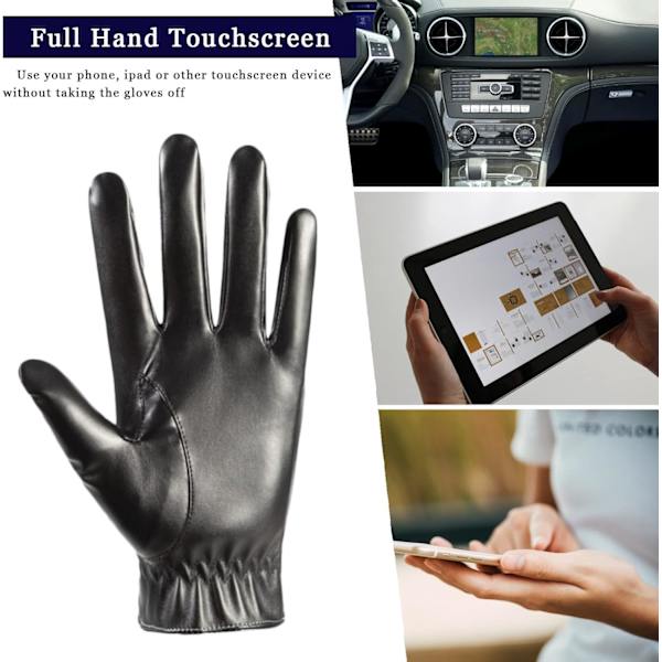 Vinterlæderhandsker til mænd