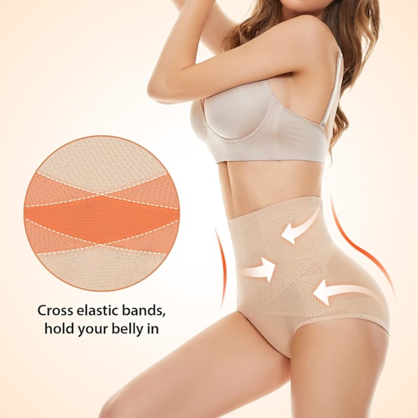 Tummy Control Shapewear för kvinnor Hög midja Shapewear Panty Firm Control