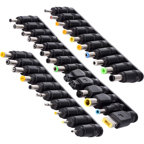 34st Universal Laptop Notebook Ingång Dc Plug Set Jack Tips