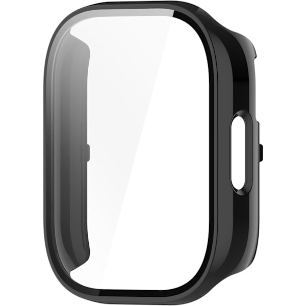Kompatibel med Redmi Watch 5 Lite Smartwatch Full Coverage PC Skyddsfodral med Härdat Glas Beröringsbar Skärmskydd Smartwatch Tillbehör