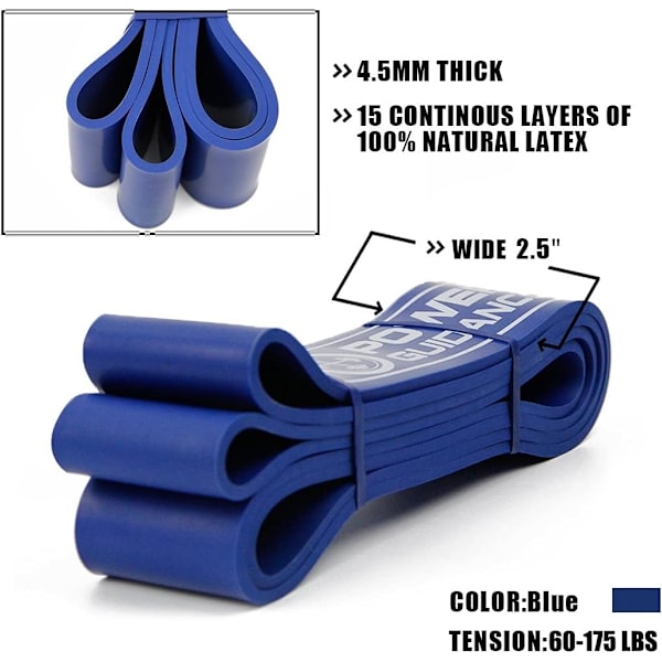 Pull Up  Assisted Pull-up Resistance Eercise-fr Bdy Stretching, Pwerlifting, Resistance Training-Blue & Red Red Red