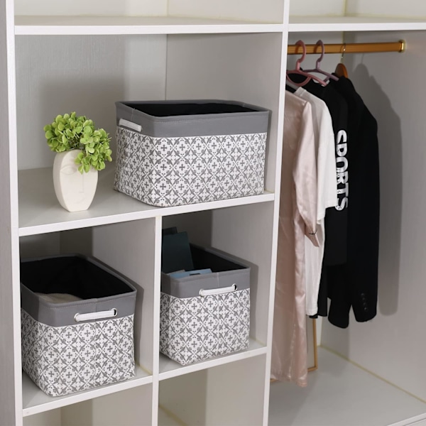 3 stk store kurver for hyller. Oppbevaringskurvsett for klesvask