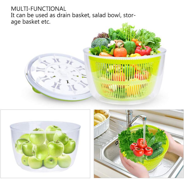 Stor salatspinner BPA-fri salatspinner
