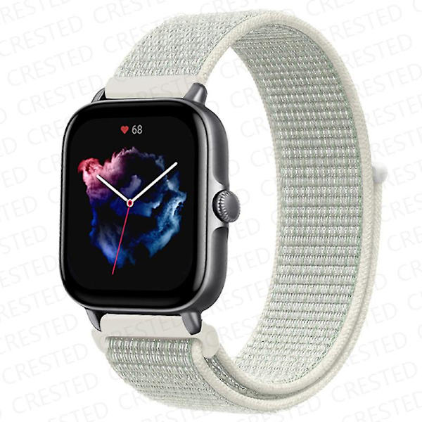 20mm 22mm Rem för Amazfit Gts/2/2e/4/3/mini Gtr 4/2/3/pro 47mm Stratos 3 Nylon Armband Pulseira Correa Amazfit Bip Rem Bright spruce 66 22mm