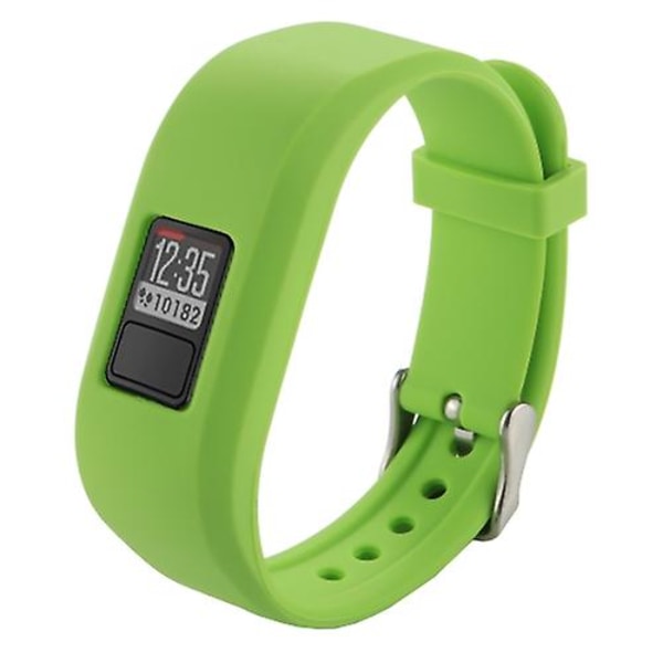 Til Garmin Vivofit 3 Smart Watch Silikone urbånd, længde: ca. 24,2 cm GRS Green