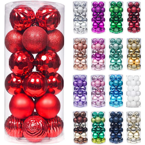 60mm/2,36\" Julgranskulor Shatterproof Julgranskulor Set