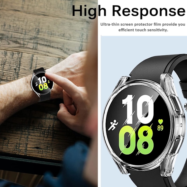 [2-pak] Kompatibel med Samsung Galaxy Watch 5 44mm etui/Galaxy Watch