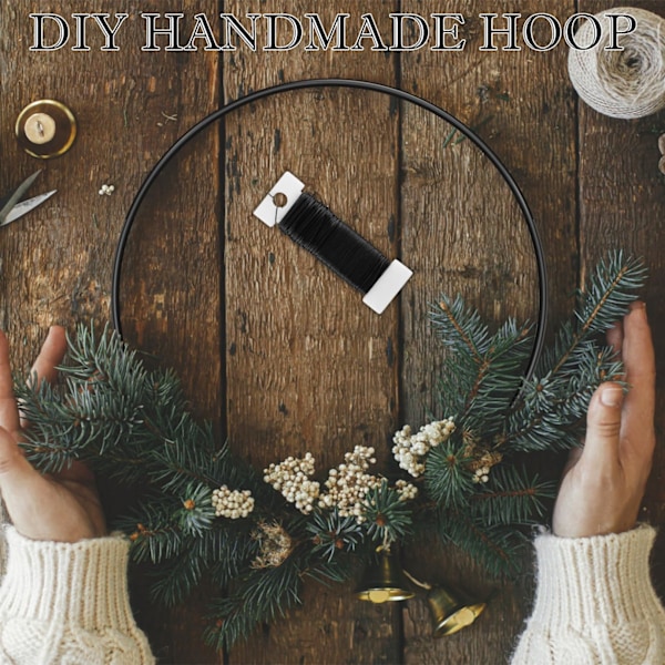 Blomsterhjul Makrame Ringe til DIY Dekoration - 6 Tommer