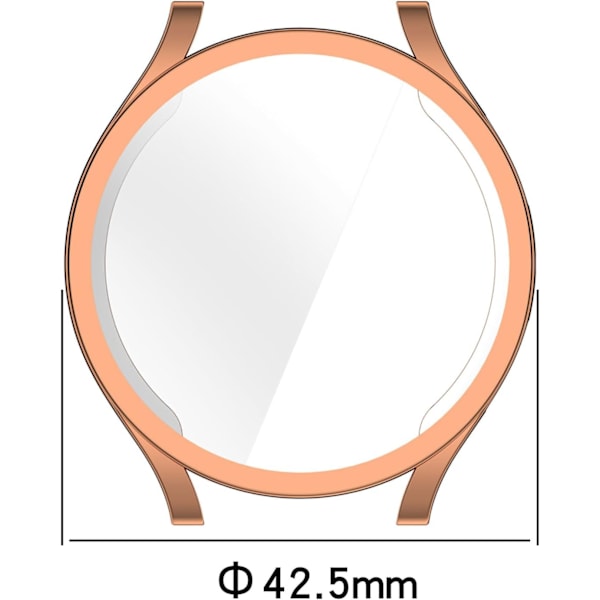 Kompatibel med Galaxy Watch 6 40mm Beskyttelsesetui, Fuld Dækning TPU Beskyttelsesetui Skal Kompatibel med Galaxy Watch 6 4