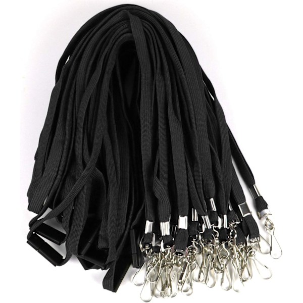 Säkerhetsbrytning Lanyard med J-krok Platt för ID-brickor