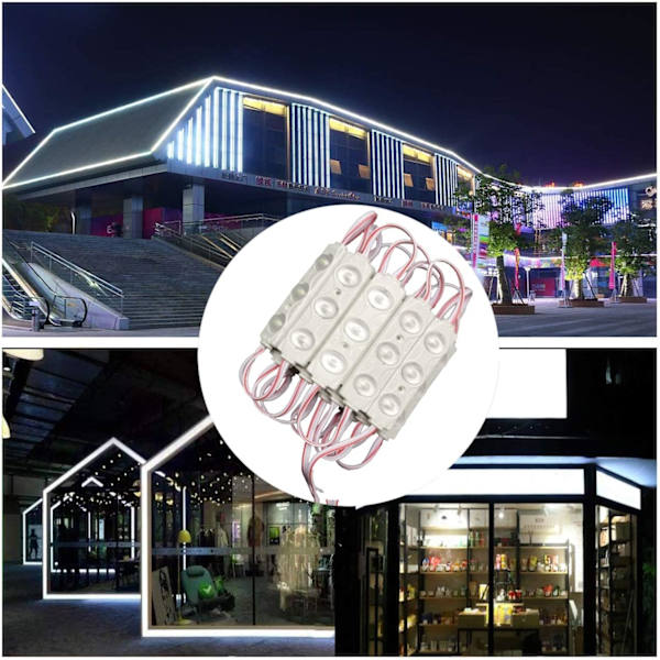LED-modul, 3 LED-moduler Julbelysning Uppblåsbar 20 st 9,8 fot DC12V 2835 SMD 160 LM Injektions-LED-modul IP65 Vattentät LED-lampa för bokstav
