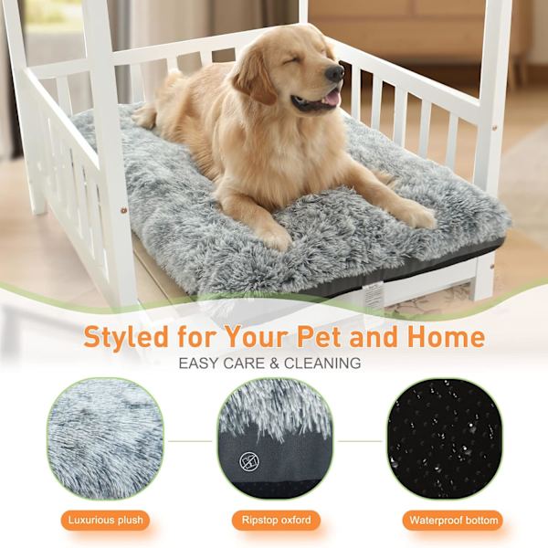 Hundesenge til mellemstore hunde Fixerbare Deluxe hyggelige hundekennel senge