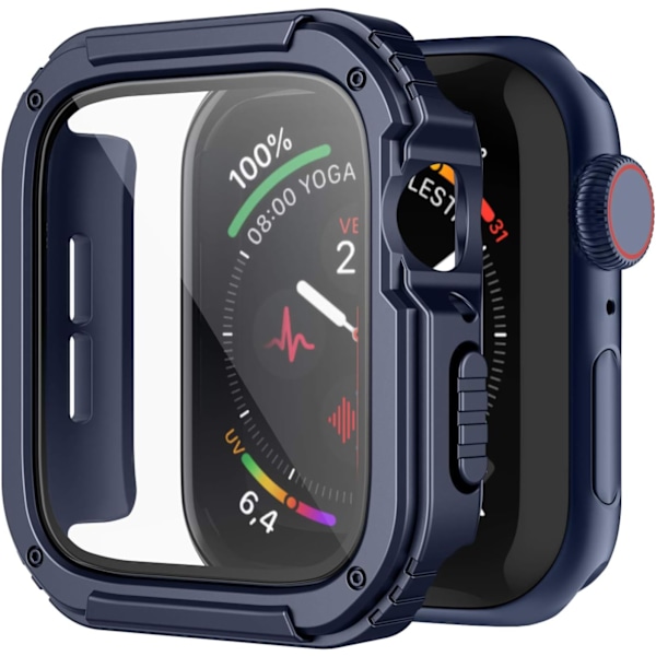 Robust Apple Watch-etui 45 mm serie 7 og serie 8 med skærm