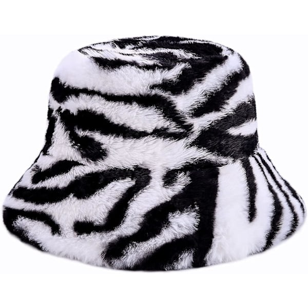 Kvinnors vinterhinkhatt varm konstgjord pälshatt mode leopardmönster djur teddy