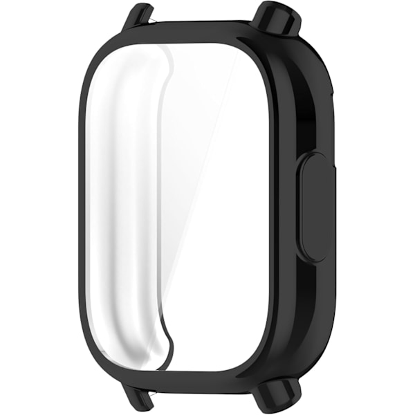 Full Coverage Deksel Kompatibelt med Redmi Watch 5 Active Smartklokke Myk Anti-Fall TPU Erstatning Beskyttelsesdeksler Smartklokke Tilbehør (Svart