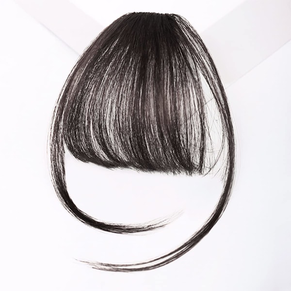 Bangs hårklips i ekte menneskehår extensions Wispy Bangs