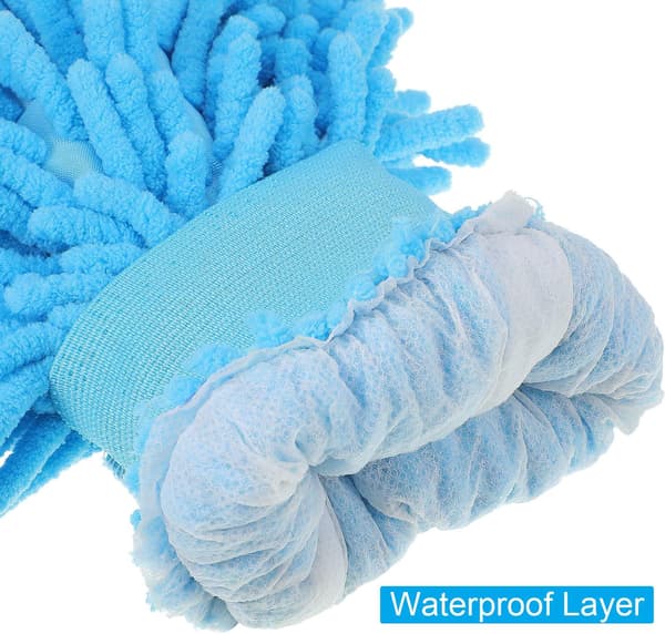 5 Stykker Bilvaskehandsker Chenille Mikrofiber Vaskehandsker Dobbeltsidet Ridsefri 5 Tilfældige