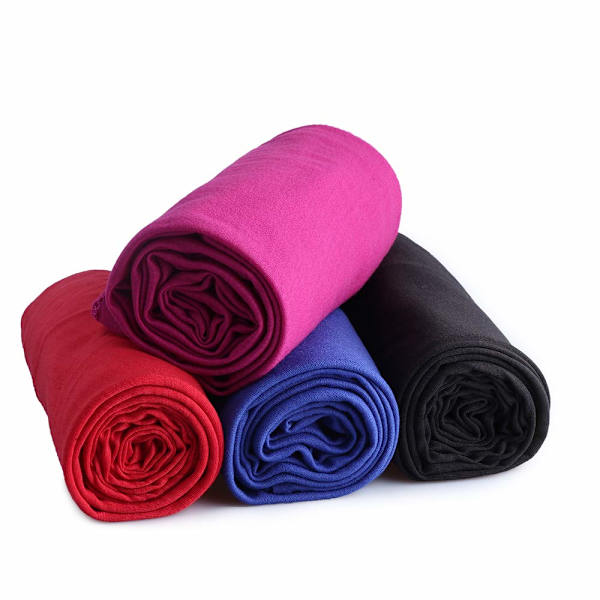 4 delar Stretch Jersey Turban Huvud Wrap Sticka Huvudwraps