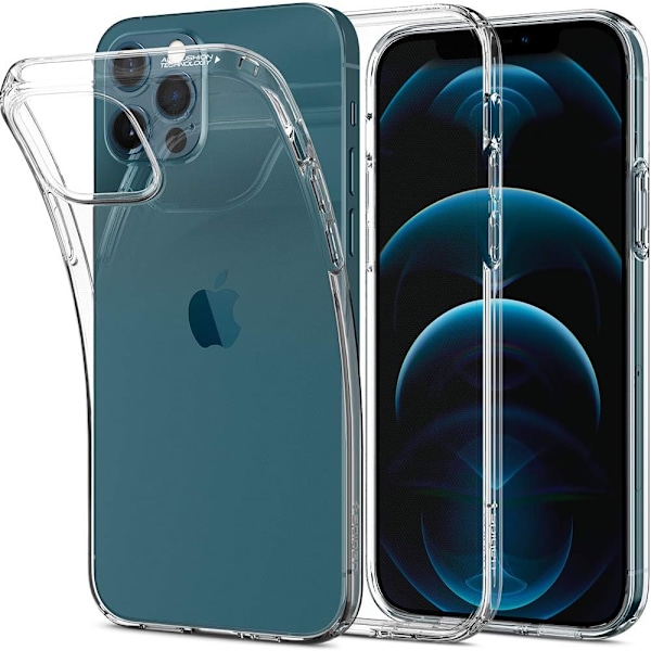 Liquid Crystal -kotelo, yhteensopiva iPhone 12 Pron ja iPhone 12:n kanssa - Kristallinkirkas