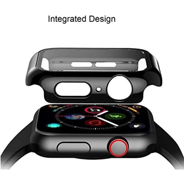 Apple Watch ScreenProtector, hårt PC-fodral med HD Clear Tempered