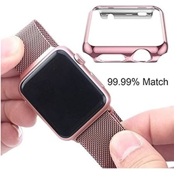 Kompatibel med Apple Watch SE Series 6 5 4 40mm Deksel Supertynt PC-belegg Beskyttende Støtfanger Ripebestandig Beskyttelsesdeksel for Apple Watch 40mm (R