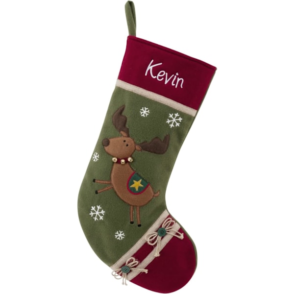 Julekalender med broderet navn | Rustikt design på