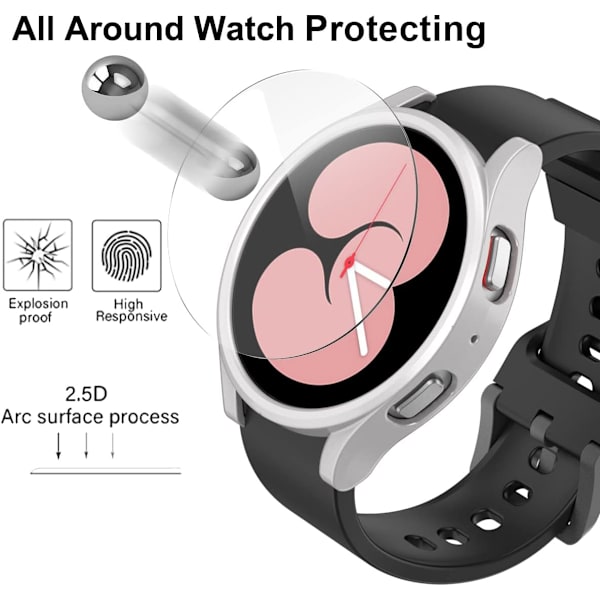 [4+4 Pack] til Samsung Galaxy Watch 5/Galaxy Watch 4 44mm skærm