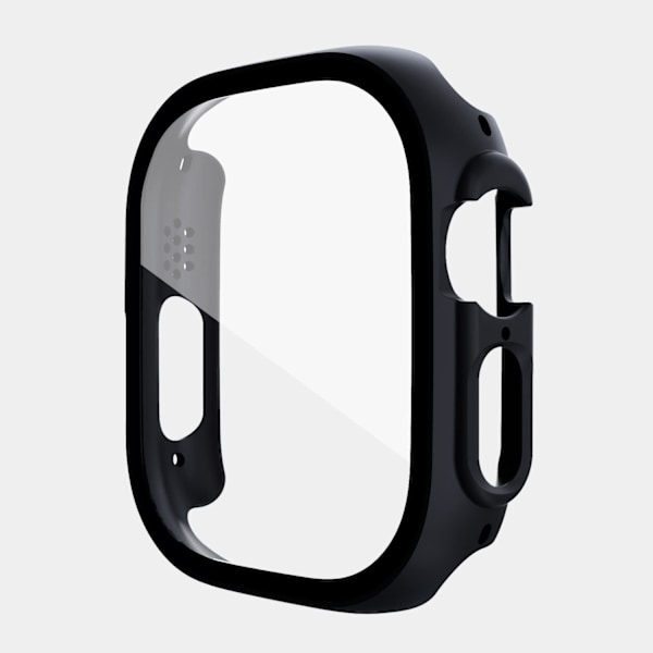 [4-Pack] Hårt PC-skal med skärmskydd i härdat glas kompatibelt med Apple Watch Ultra 49mm, Allround skyddsfodral för Apple Watch Ultra 49