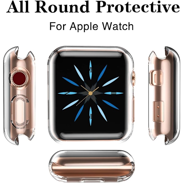 Til Apple Watch Case 44Mm Serie 6 Serie 5 Med skærmbeskytter