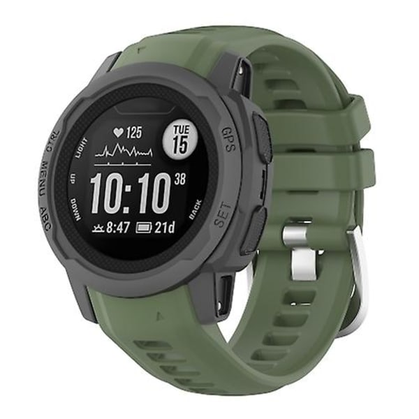 Garmin Instinct 2s silikonista ruostumattomasta teräksestä valmistettu watch FGU Dark Green