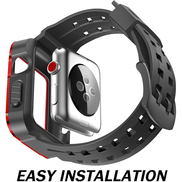 Kompatibel med Apple Watch Band 42mm, Herr Metal Rugged Apple Watch