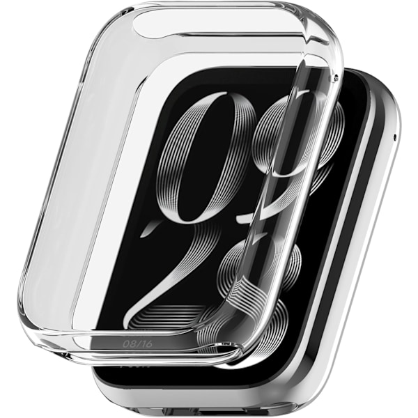 Skärmskyddsfodral Kompatibelt med Xiaomi Smart Band 8 Pro, Fulltäckande Mjukt TPU-fodral Skyddande Skärmskydd Stötfångarram Tillbehör för Xiaomi