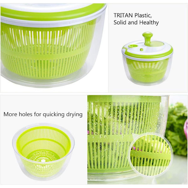 Stor salatspinner BPA-fri salatspinner