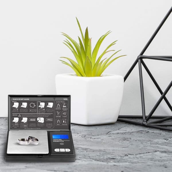 Digitaalinen taskuvaaka - 200g x 0,01g - Musta