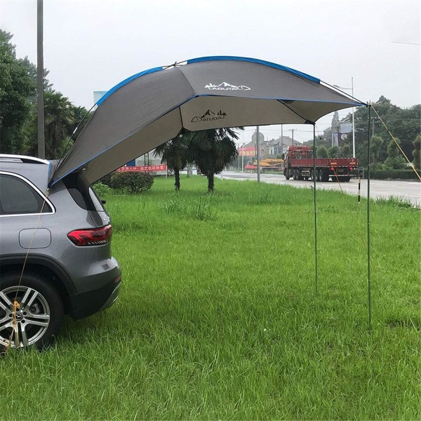 Car Awning Sun Shelter - Waterproof Car Awning Tent, Car Side Awning Tent, 190T Polyester Fabric Car Awning Tarp, SUV Waterproof Tailgate Tents For