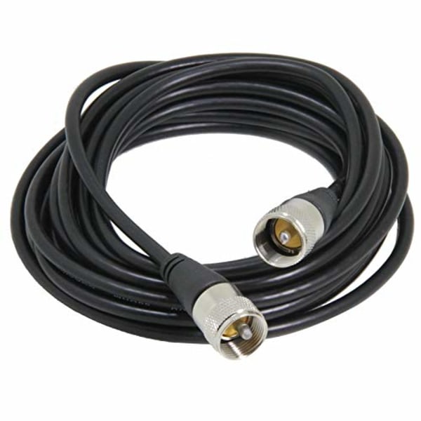 50 Ohm antennkabel - RG 58 koaxialkabel med låg förlust och PL-259 hane