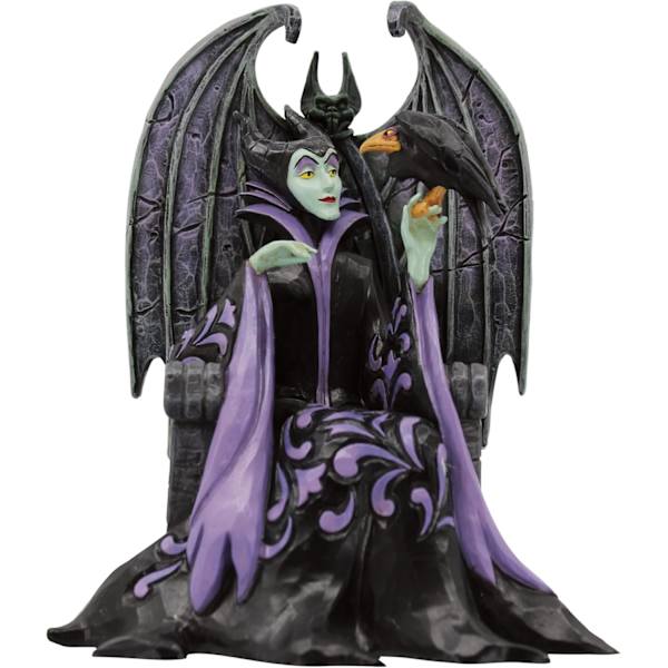 Enesco Disney Traditions Collection af Jim Shore Tornerose Maleficent Siddende på Trone Figur - Resin Håndmalet Fremstillet Disney