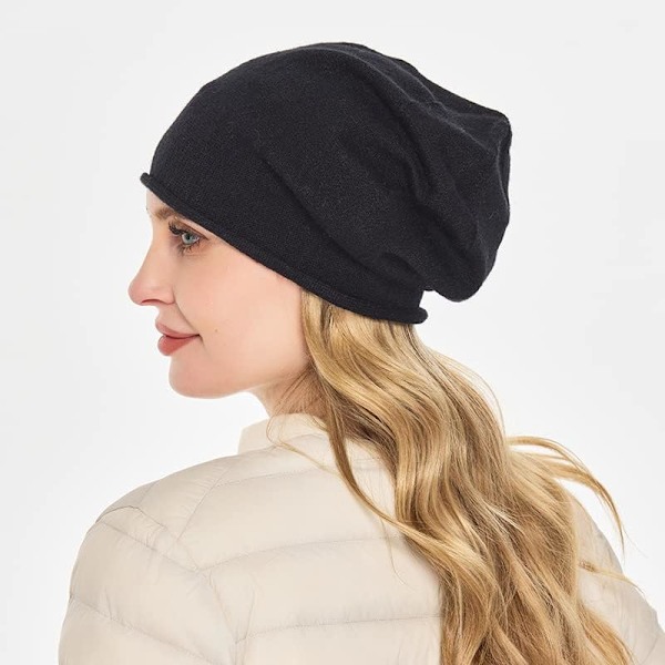 Sticka Slouchy Beanie Hatter for Kvinner Vinter Luer Myk Varm