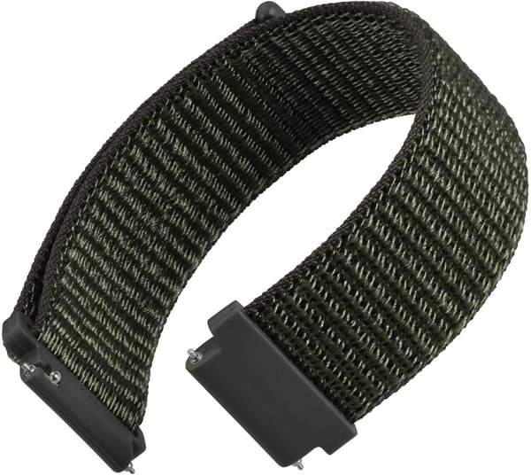 20 mm justerbar nylon urrem, Quick Release Sport Loop rem (Army