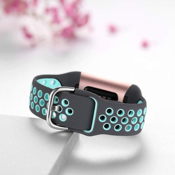 Silikonrem for Fitbit Charge 4 - Pustende erstatningsarmbånd