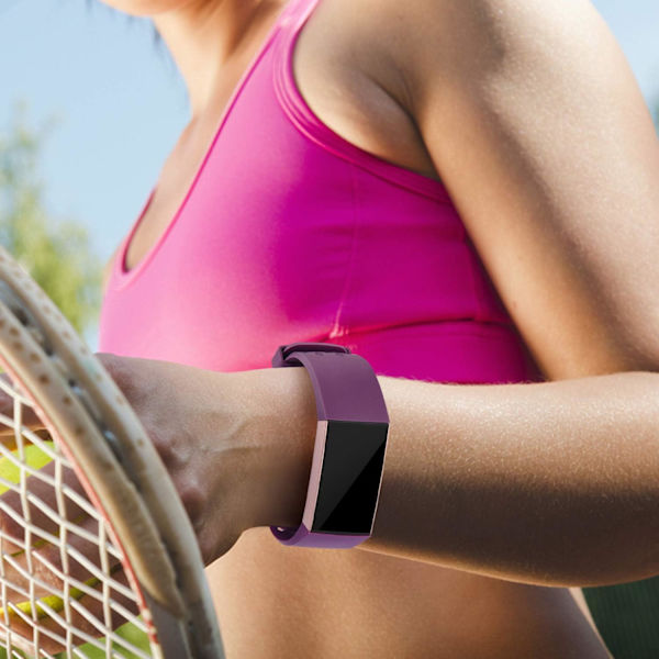 Kompatible remmer for Fitbit Charge 3 og Charge 4 - Pustende silikonbånd
