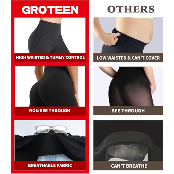 Daul Pockets Biker Shorts för kvinnor - Hög midja Sommarträning Yoga