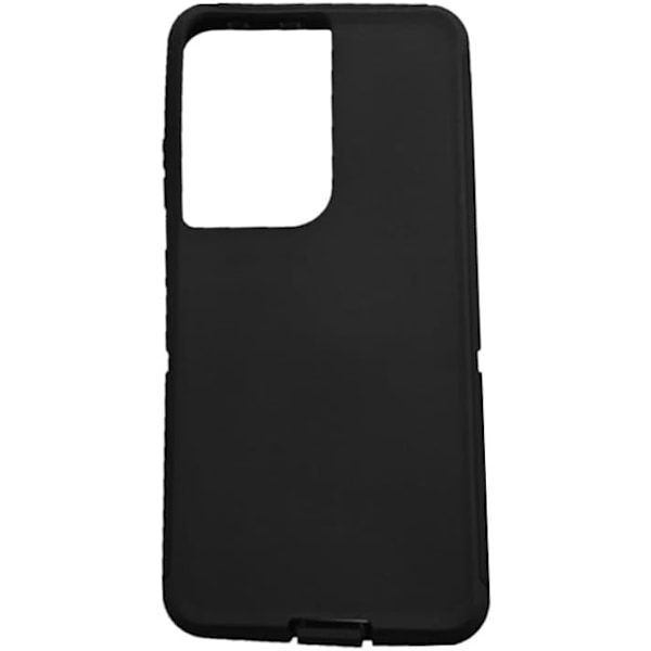 Korvaava TPE-kumipäällyskerroksen kuori, yhteensopiva Galaxy S21 Ultra Black Black -puhelimen Defender Series -kotelon kanssa