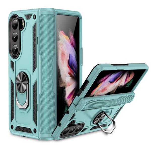 Nytt Samsung Z Fold 5 Sergeant Mobiltelefonfodral Fällbar Bil Magnetisk Fäste Skyddande Skal Anti-fall 2