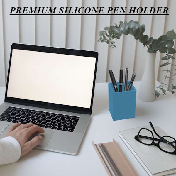 n nd ncil Holder For Desk,5mm ick Silicone n Holder For Keeping Your Workspce Tidy nd Orgnized, Prcticl Design nd Must-Hve n 1 PACK Turquoise