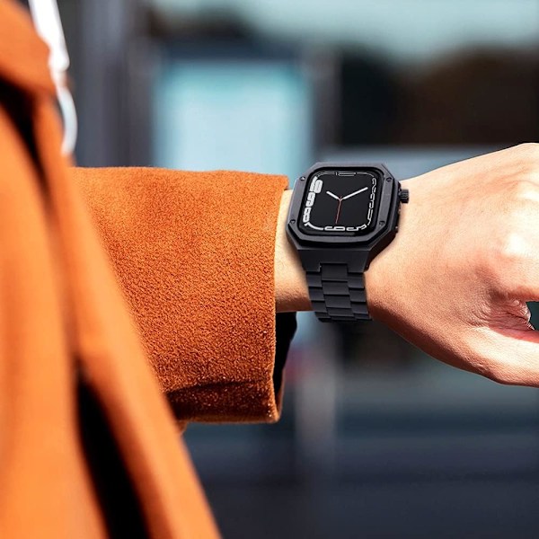 Metall Retrofit Kit Rem til Apple Watch 45mm