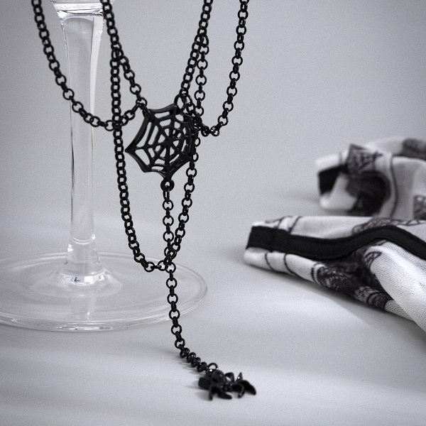 Trendigt Punk Chain Statement Halsband - Edgy och moderiktigt tillbehör